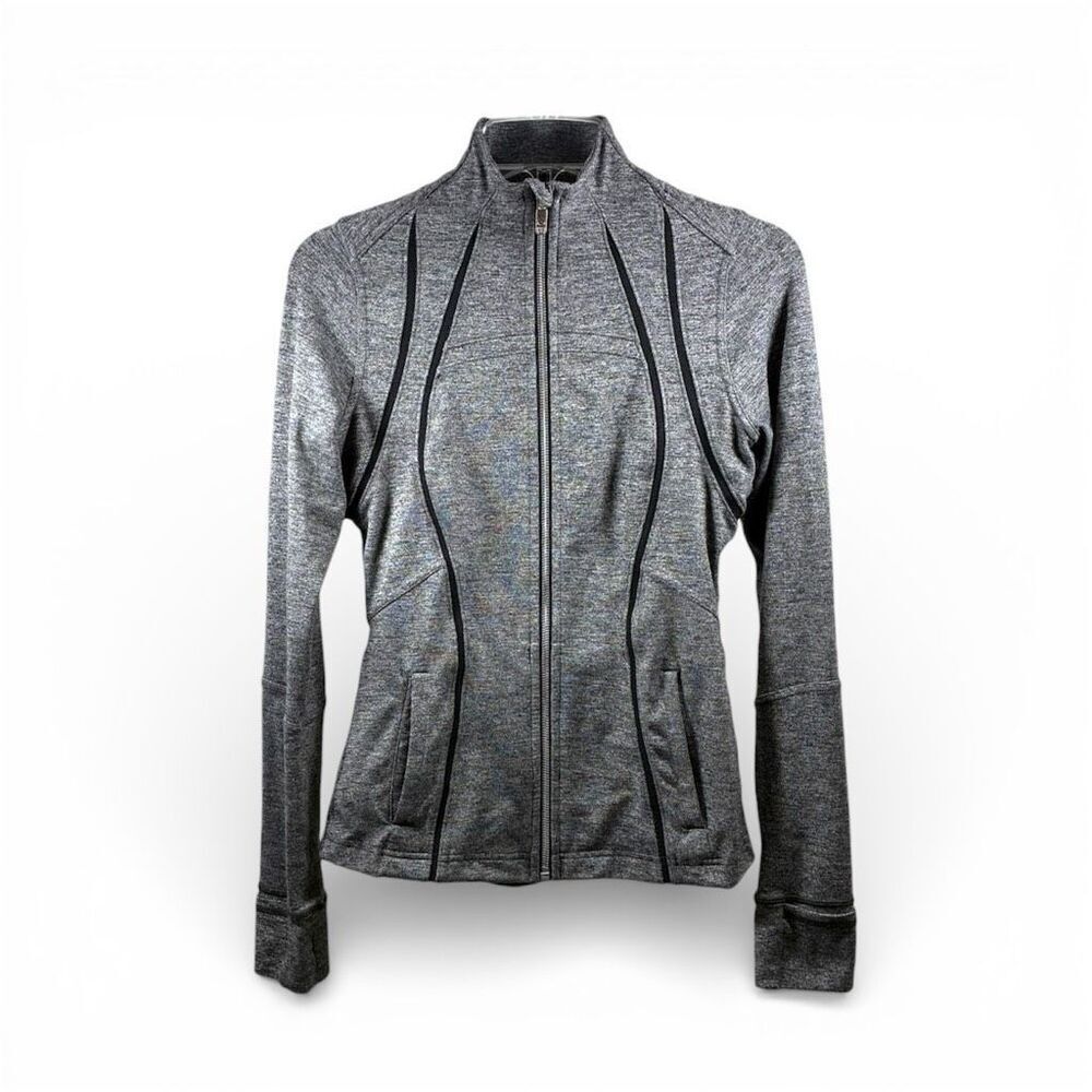 Lululemon Define Jacket in Heather Gray and Black Size 6